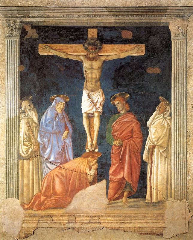 Andrea del Castagno Crucifixion and Saints Spain oil painting art